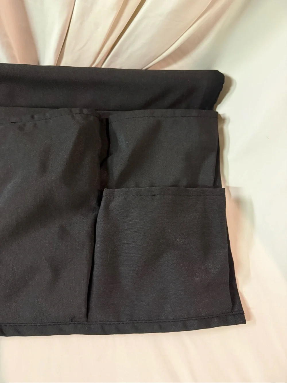 IKEA Black Fabric Bedside Organizer